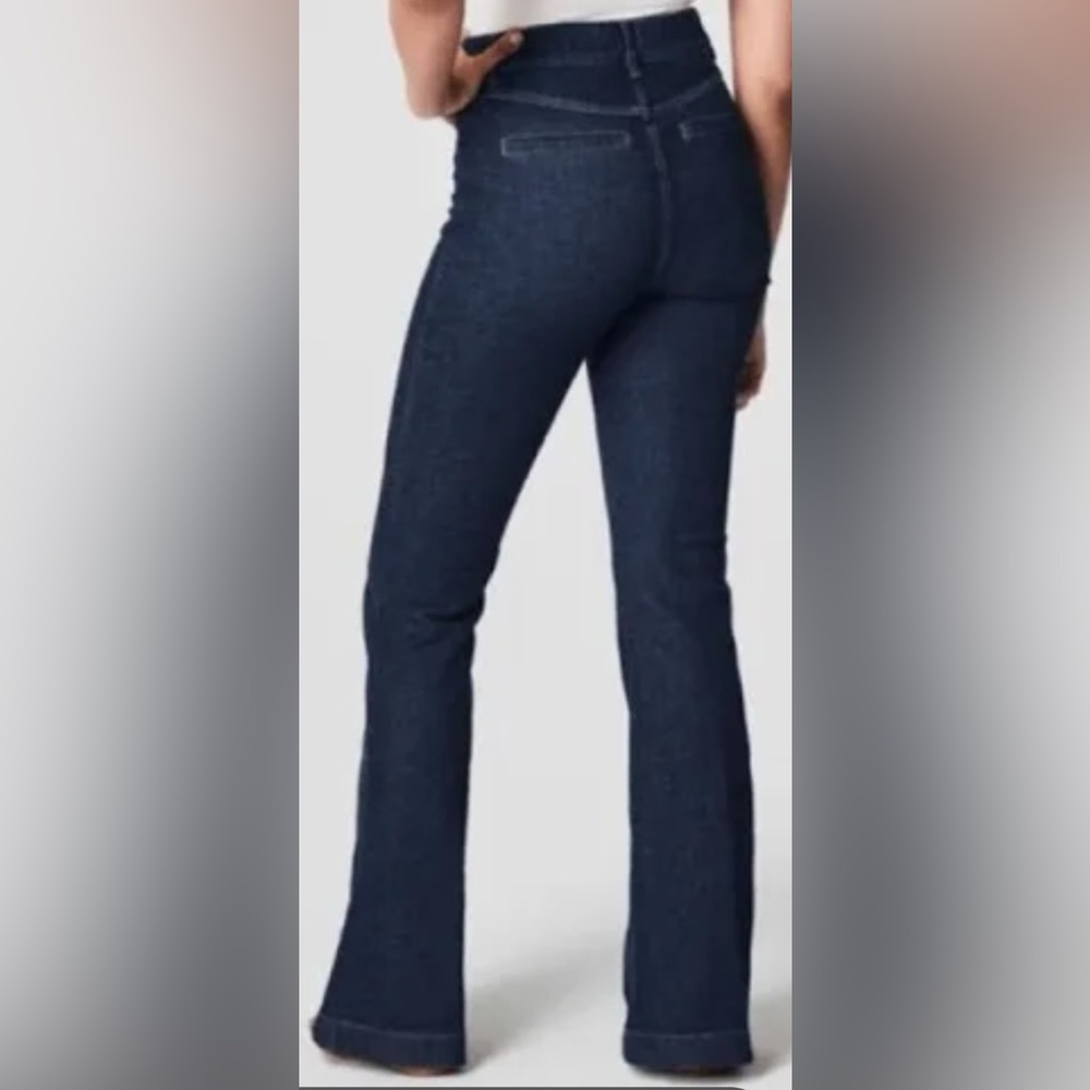 SPANX Pin Tuck Flare Jeans XL Tall
